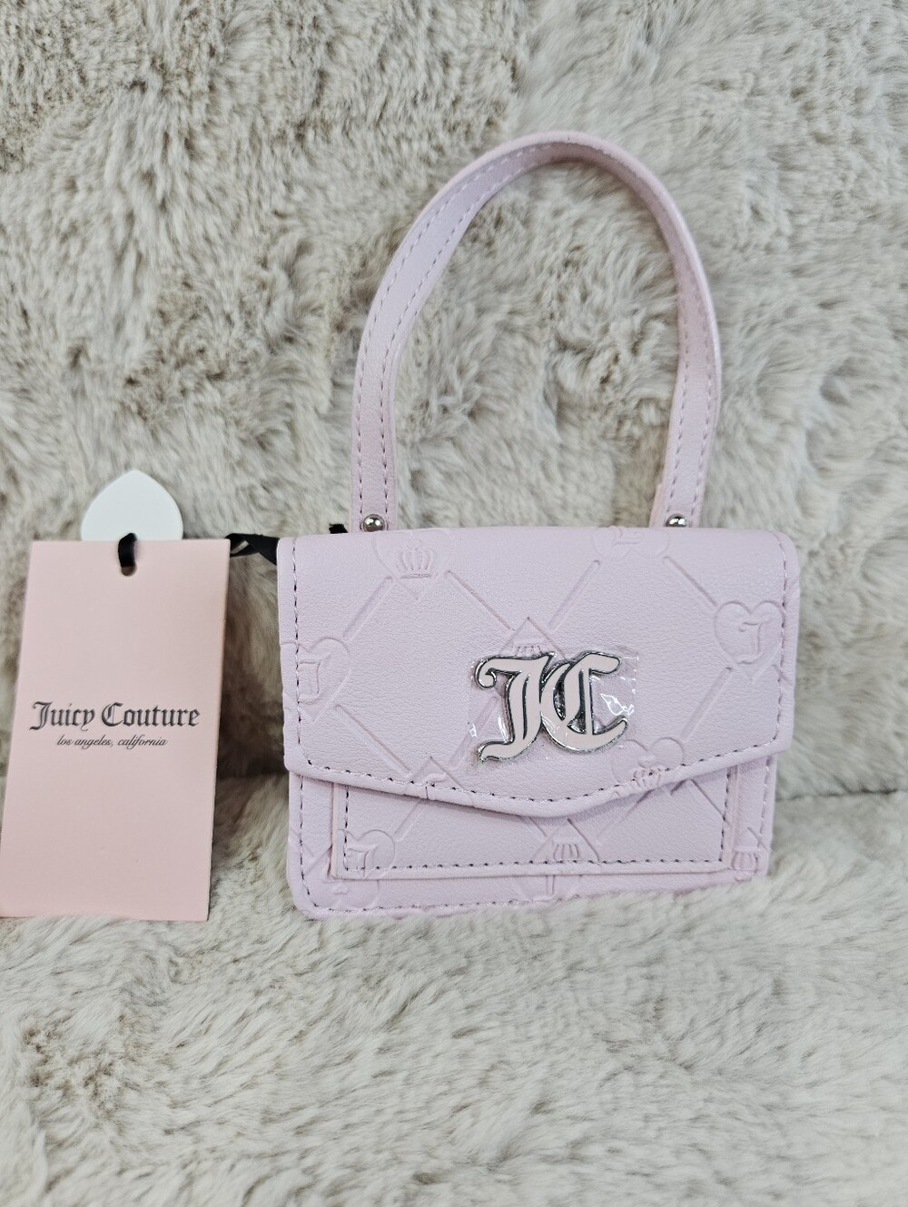 New Juicy Couture Baby Pink Sweet Dream Mini Top-Handle Bag